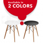 REPLICA EAMES DSW EIFFEL DINING TABLE ROUND WHITE NATURAL BEECH WOOD 80 x 72CM