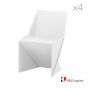 ORIGAMI SWAN CHAIR WHITE 4 PACK