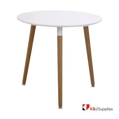 VIVA DINING TABLE OVAL WHITE NATURAL BEECH WOOD 100 x 75CM