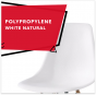 REPLICA EAMES DSW EIFFEL DINING CHAIR WHITE NATURAL BEECH WOOD 4 PACK